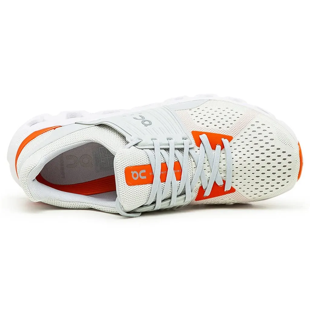 On Men's Cloudswift Sneakers, White/Flame, 7.5 Medium US