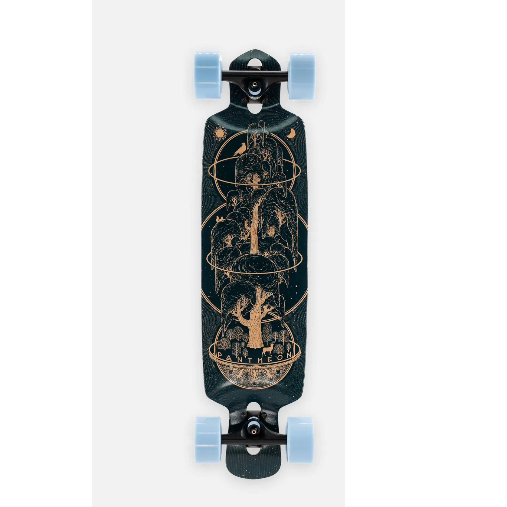 Pantheon 2024 Ember Classic commuter longboard complete