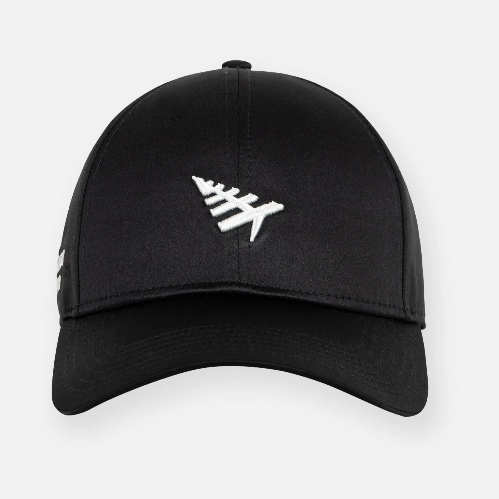 Paper Plane - More Love Satin Dad Hat - Black