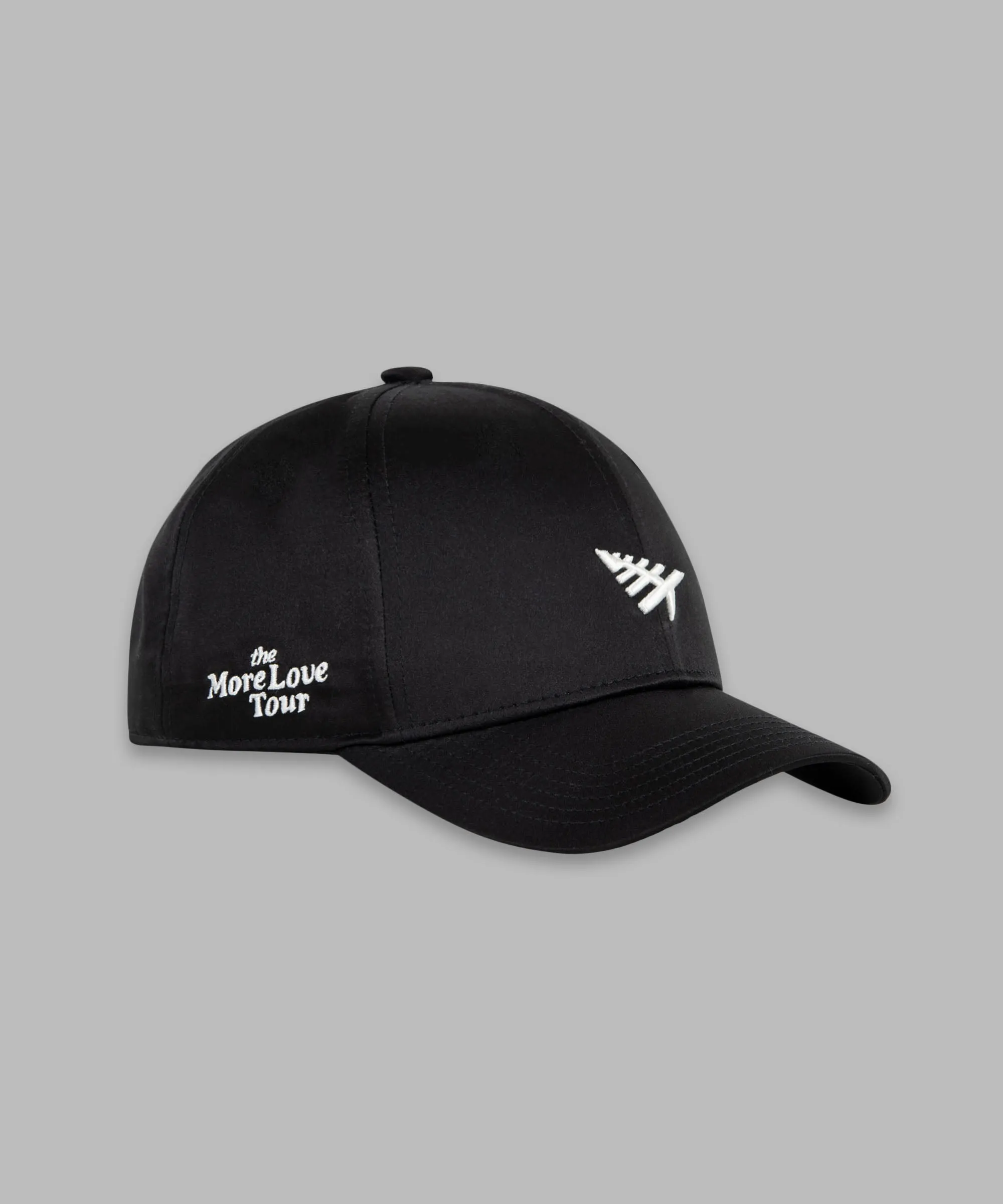 Paper Plane - More Love Satin Dad Hat - Black