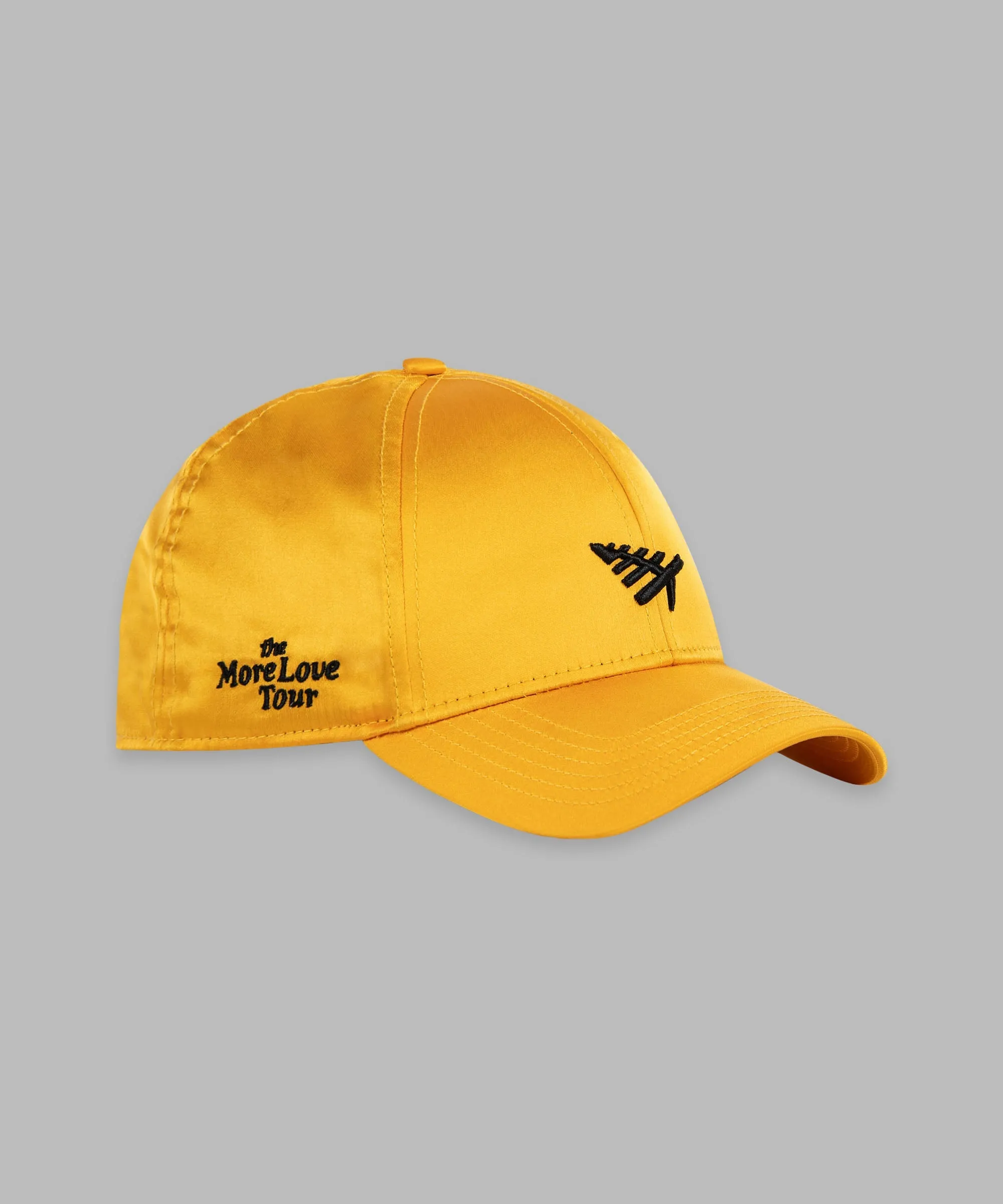 Paper Plane - More Love Satin Dad Hat - Gold