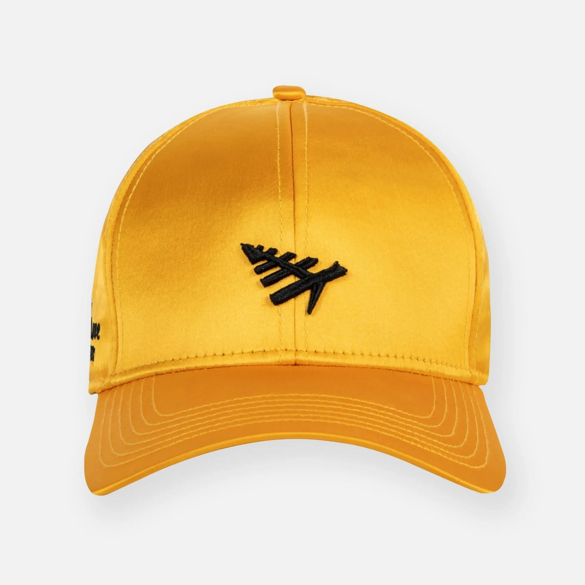 Paper Plane - More Love Satin Dad Hat - Gold