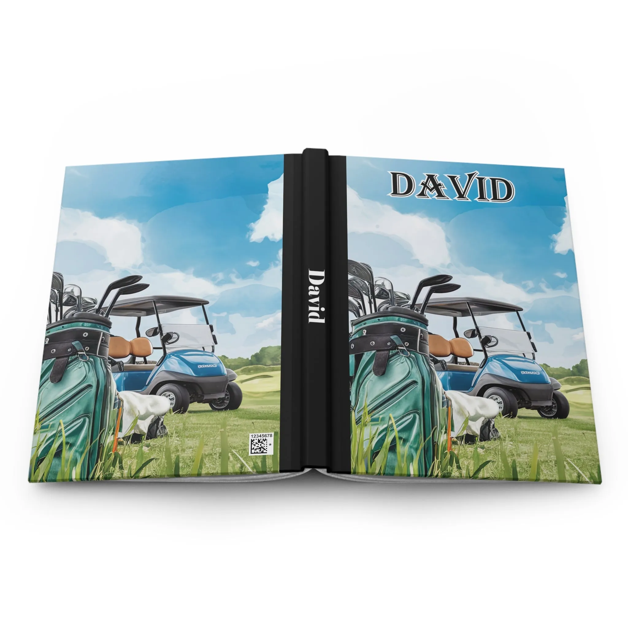 Personalised Hardcover Journal Matte, Golf, awd-1682