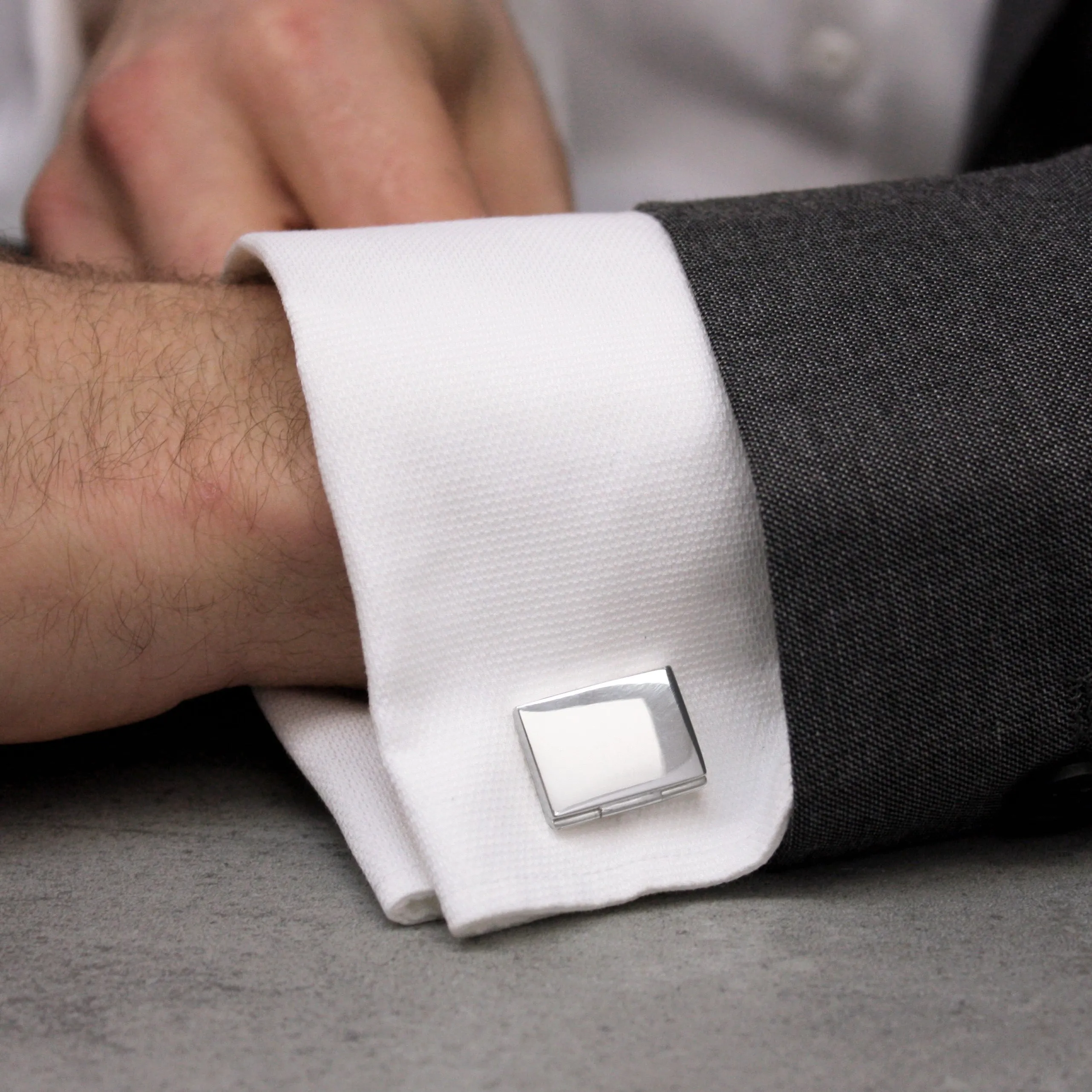 Personalised Sterling Silver Handwritten Cufflinks