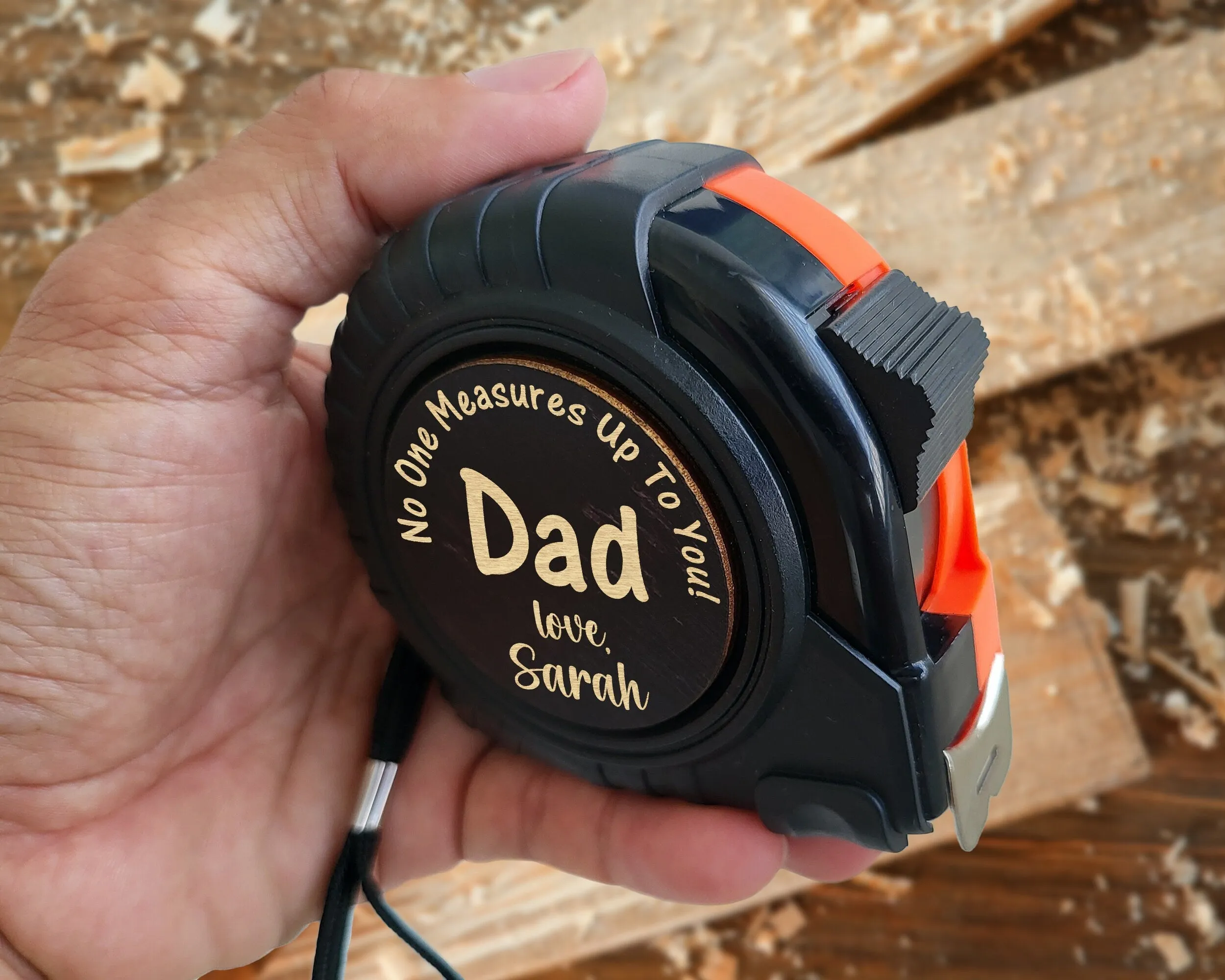 Personalized 25' Measuring Tape - Perfect Gift for Dad, Men, Daughter, Son, Wife, or Father's Day - Happy Birthday, First New Gift