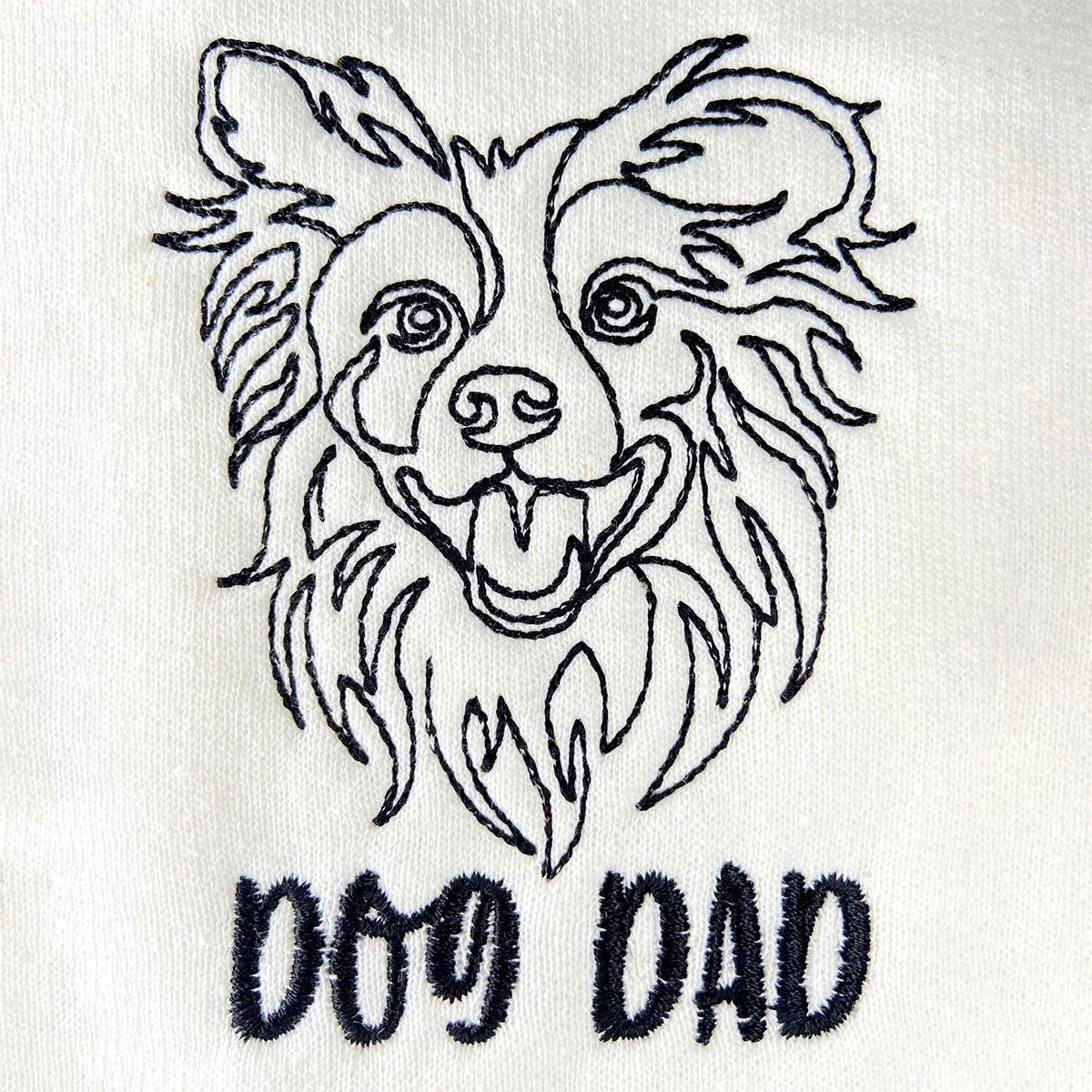 Personalized Border Collie Dog Dad Embroidered Polo Shirt, Custom Polo Shirt with Dog Name, Best Gifts For Boxer Lovers