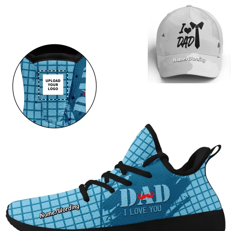 Personalized Combo Offer for Father's Day, Custom Breathable Shoes and Dad's Love Cap, Best Gift for Dad/Father