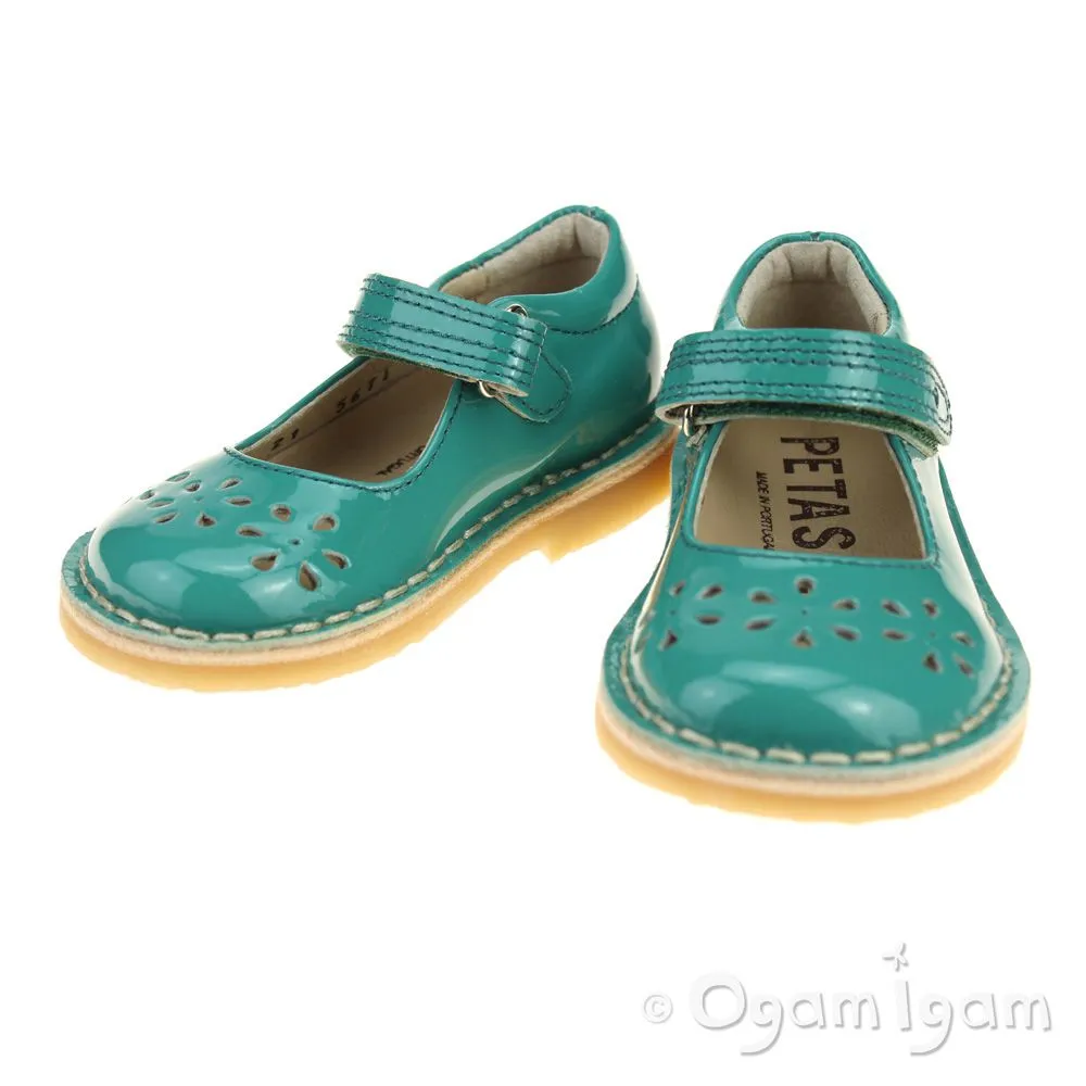 Petasil Ciara Girls Turquoise Shoe