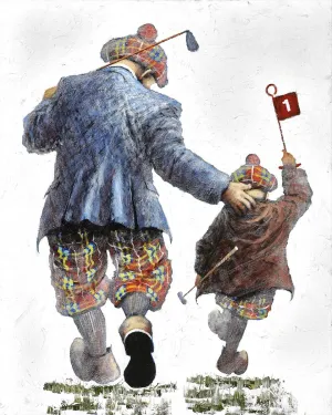 Pitch And Putt Paper Print by Alexander Millar