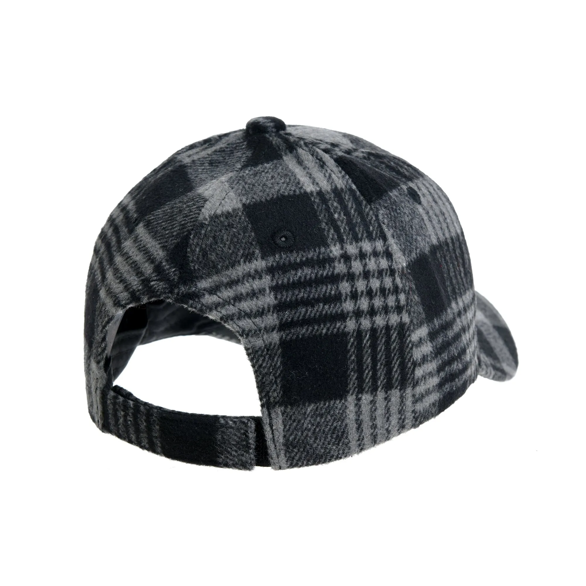 Plaid Checked Baseball Cap Winter Soft Outdoor Dad Hat YZ10098