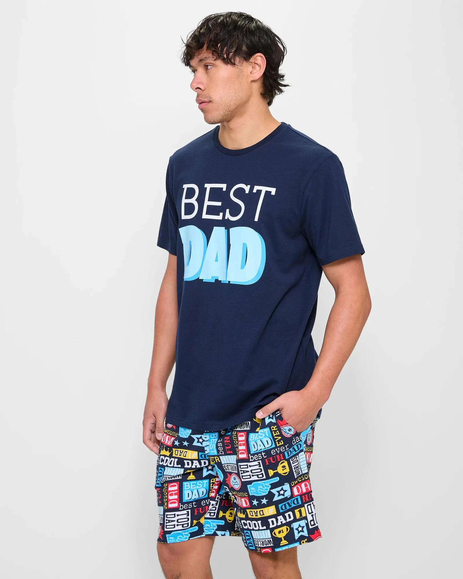 popular  Best Dad Fathers Day Jersey Pyjama Set - Maxx