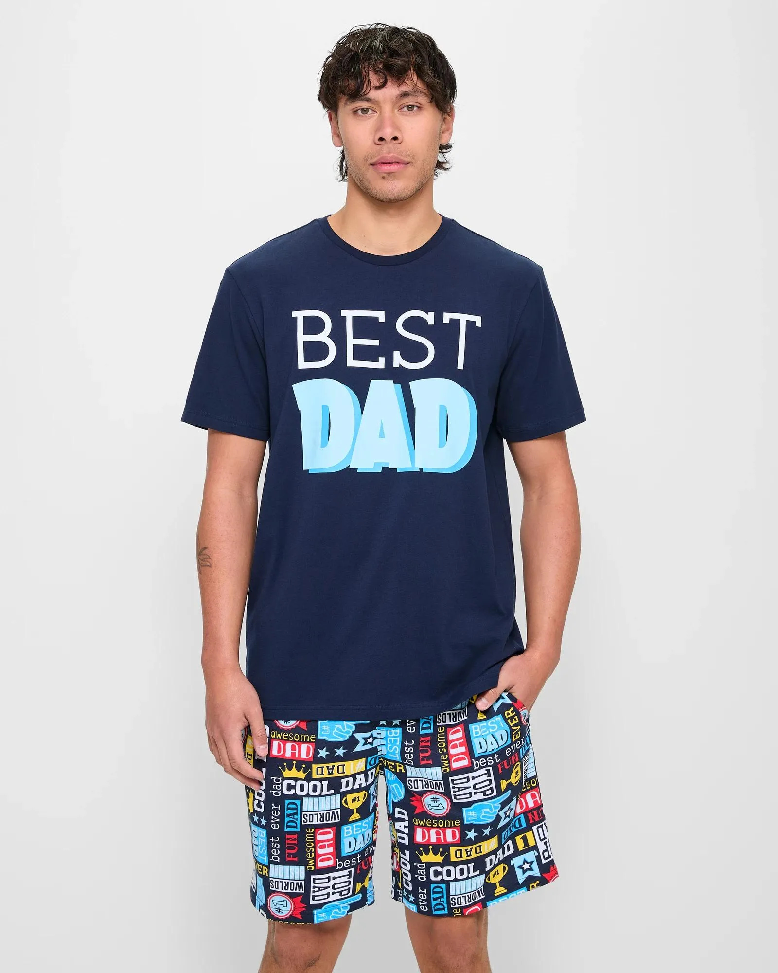 popular  Best Dad Fathers Day Jersey Pyjama Set - Maxx