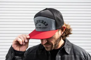 Premium Active 6 Panel Dadvibes Legacy (Heather Grey, Black & Cardinal) - Black Friday Drop