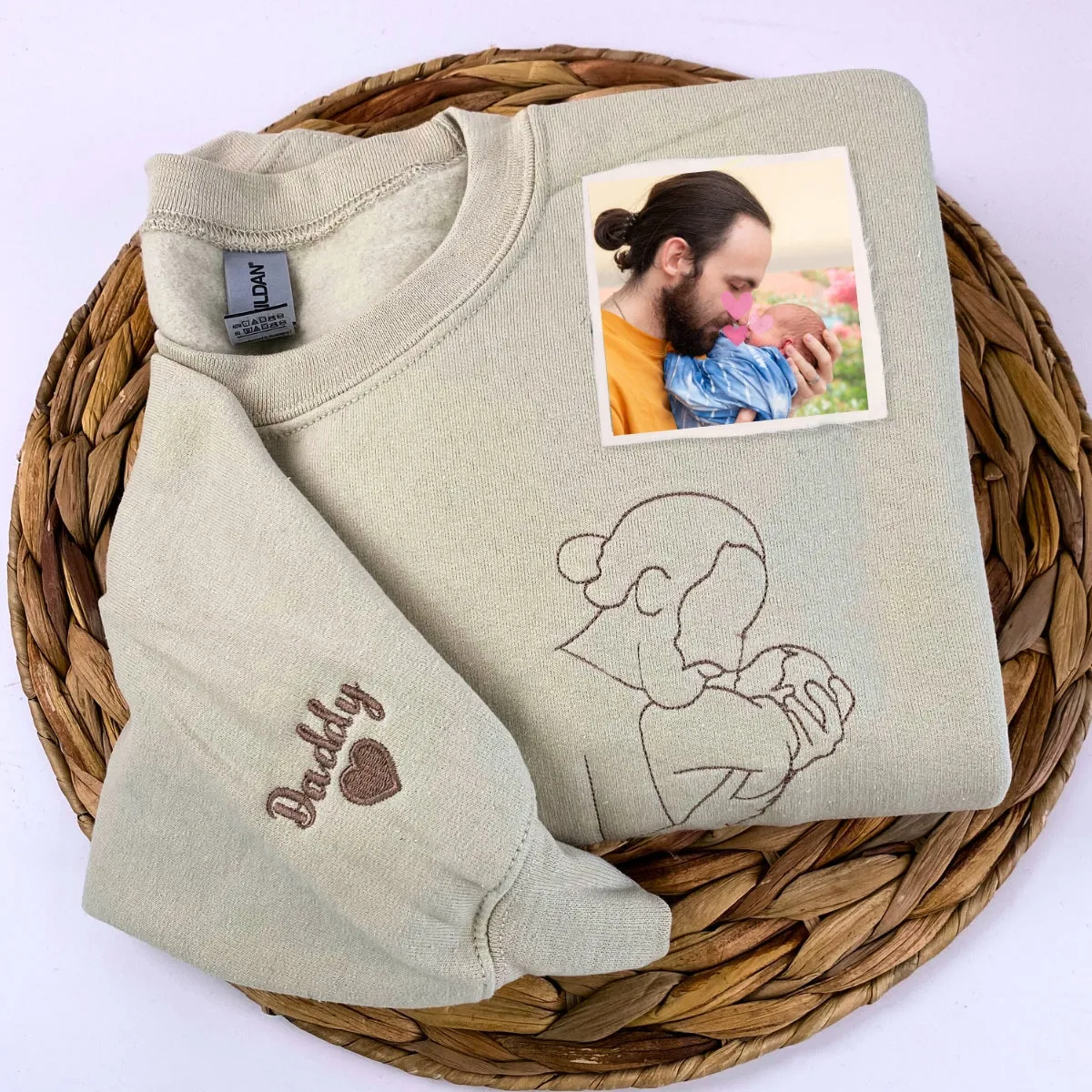 Proud Dad Essentials: Personalized Sweatshirt & Hat Gift Set