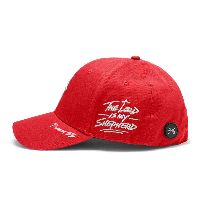 Psalm 23 - Baseball Cap - Red