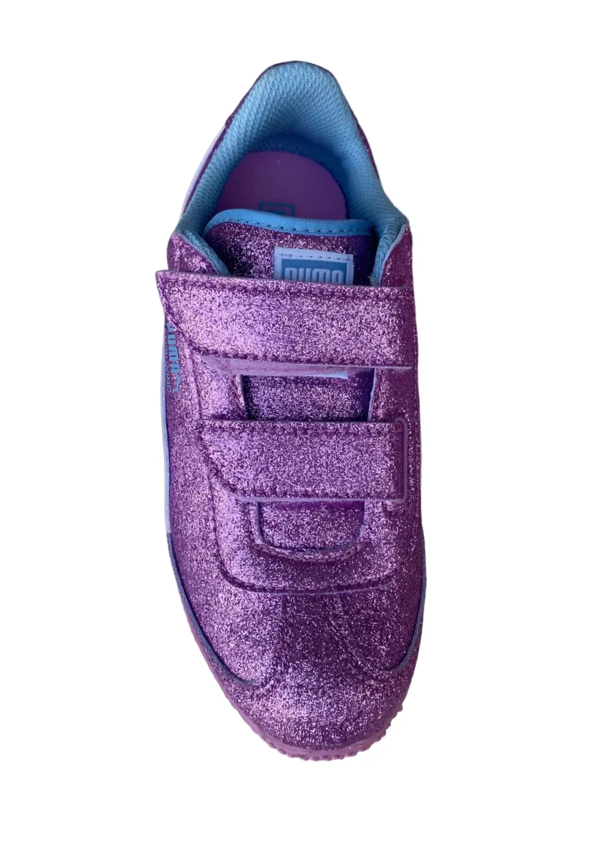 Puma sneakers da bambina con velcro Whirlwind Glitz V PS 363973 10 orchidea