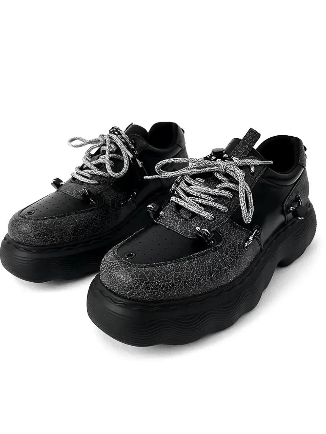 Punk Black Niche High Street Dad Shoes  na1125