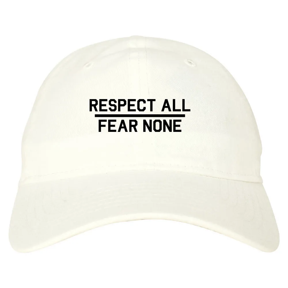 Respect All Fear None Mens Dad Hat