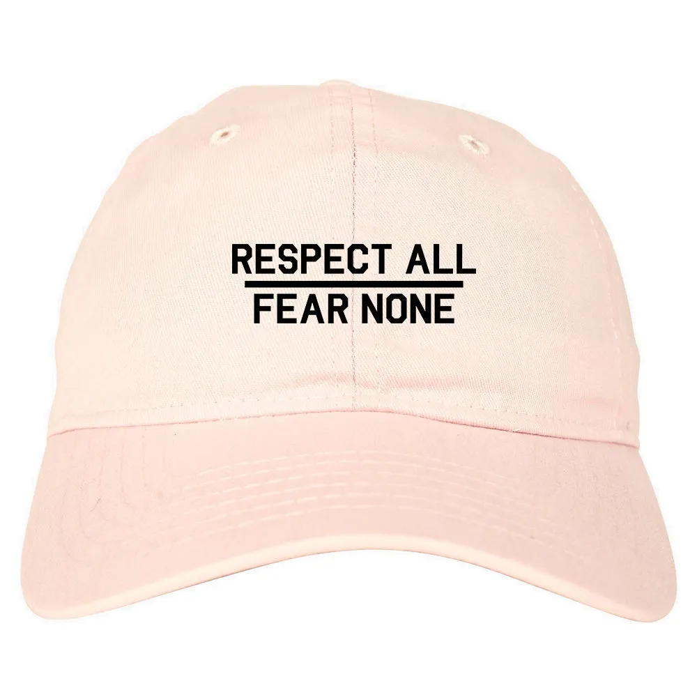 Respect All Fear None Mens Dad Hat