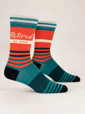 Retired As F*ck Men's Crew Socks