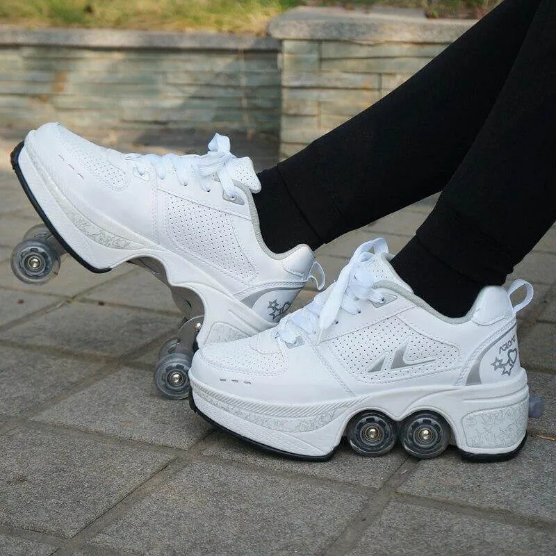 Roller Skate Double Wheels Sneakers