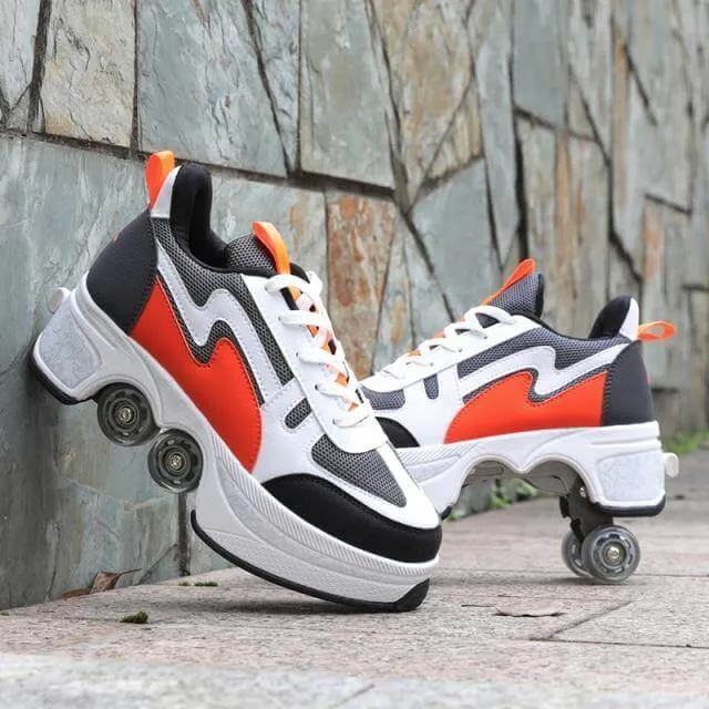 Roller Skate Double Wheels Sneakers