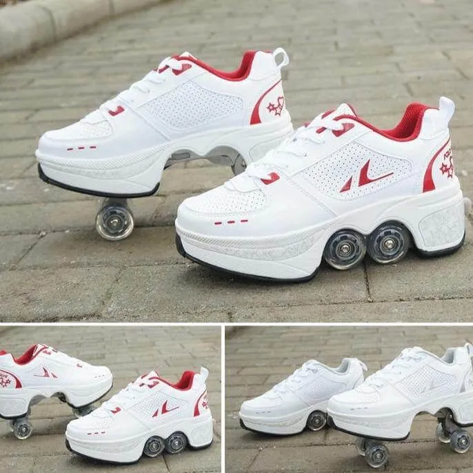 Roller Skate Double Wheels Sneakers