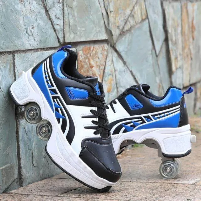 Roller Skate Double Wheels Sneakers