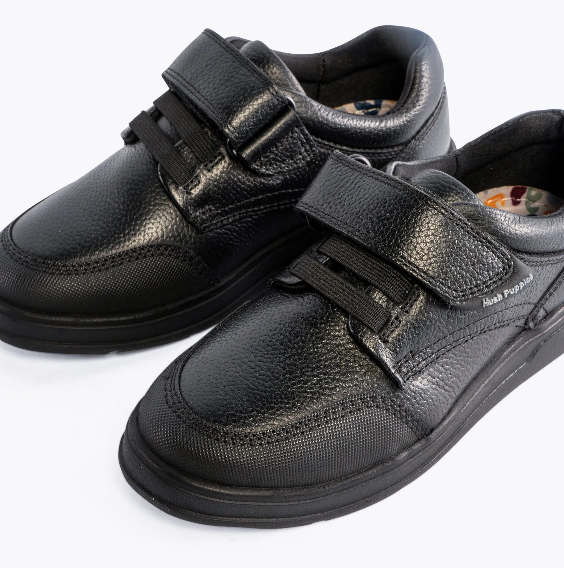 ROWAN Boys Touch Fasten Shoes Black