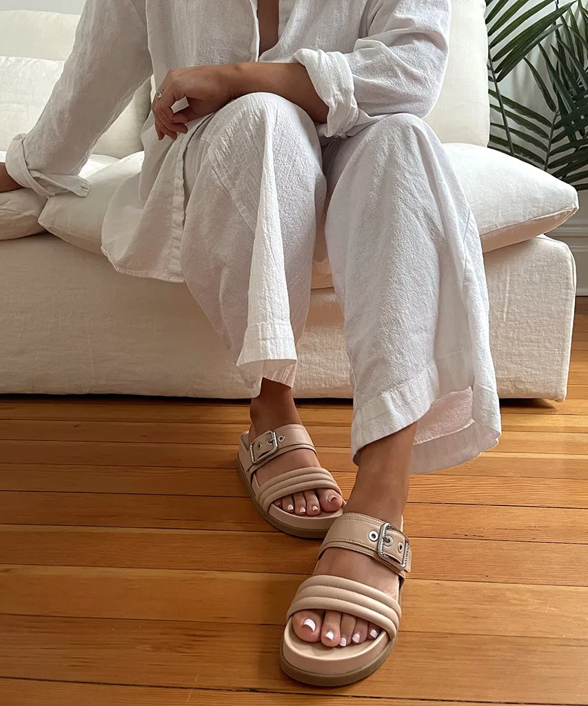 SHAILA SANDALS CREAM LEATHER