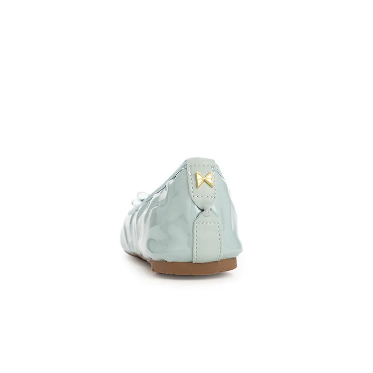 SHEA Ballet Flat Shoes - Mint Patent