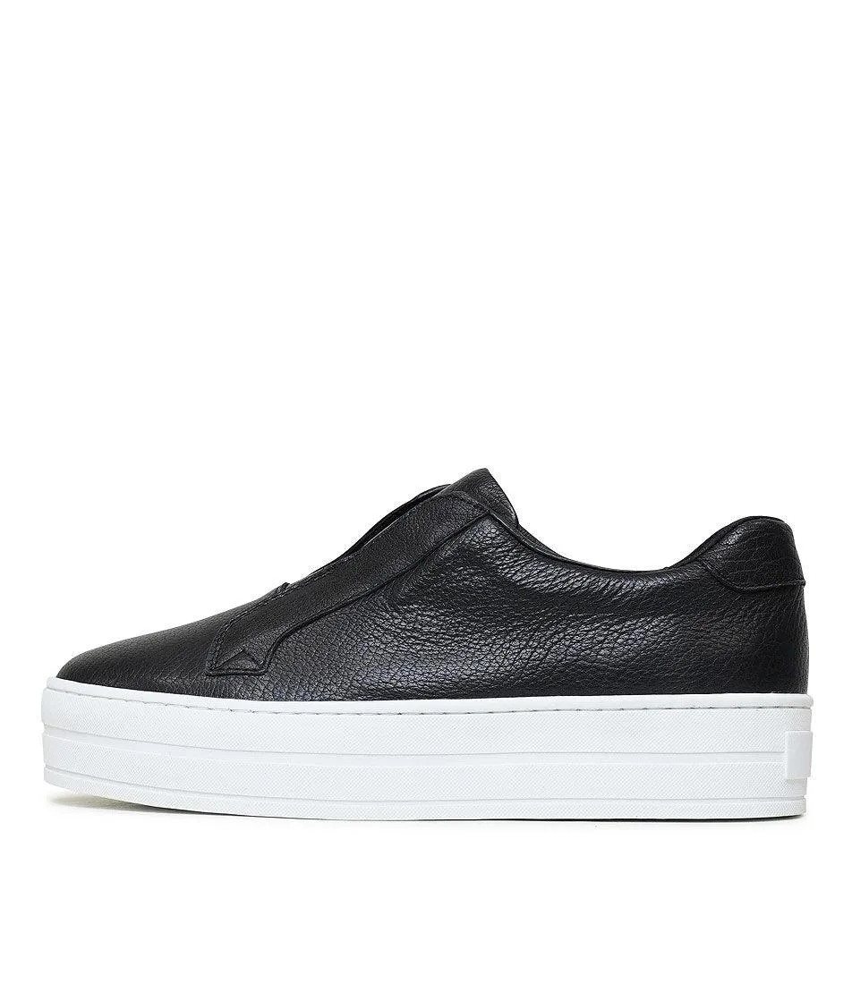 Shia Black Leather Sneakers