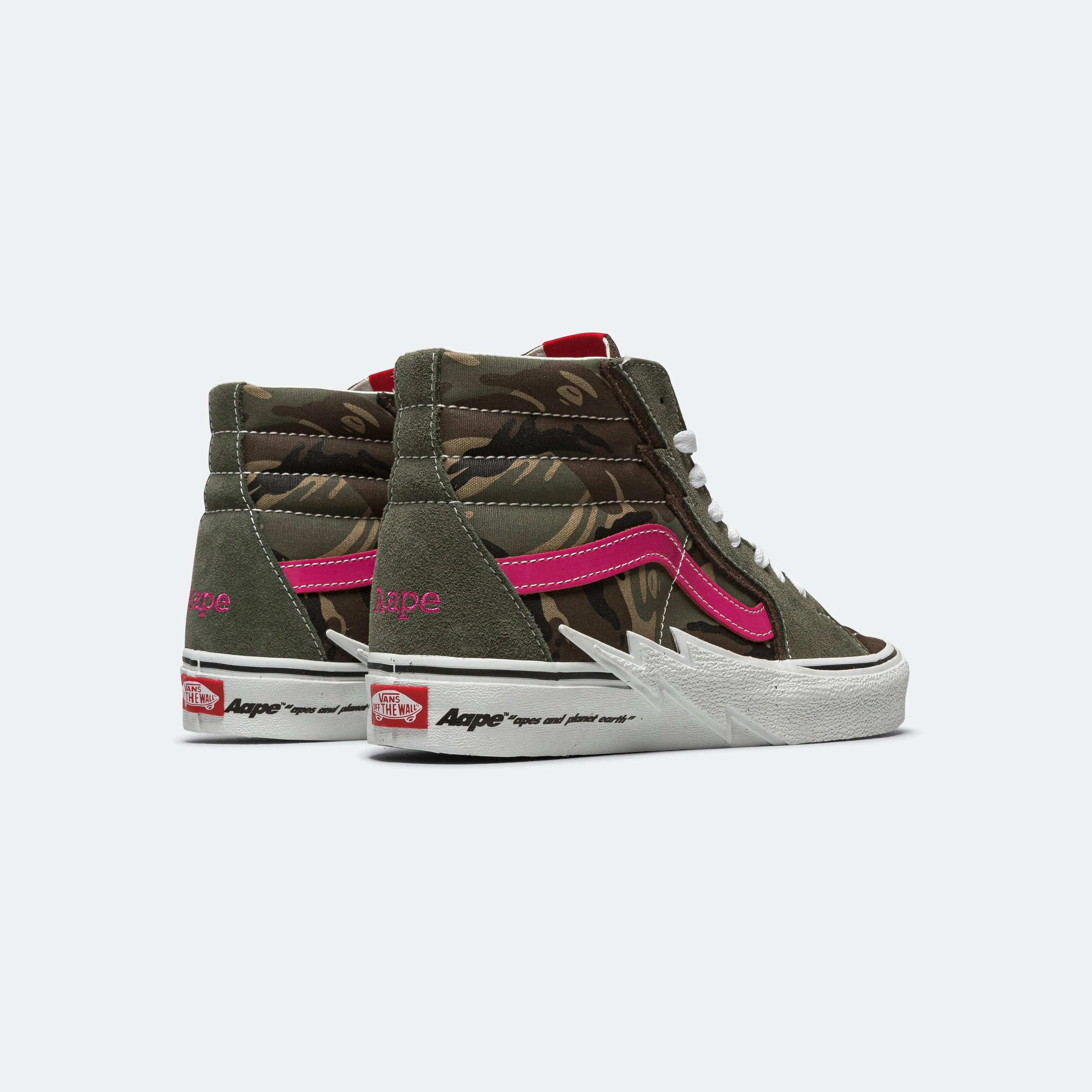 Sk8-Hi Bolt × AAPE - Camo/Pink