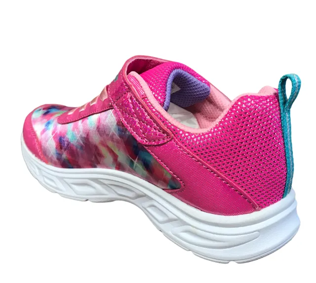 Skechers sneakers da bambina S Lights Litebeams Dance N Glow 10921L NPMT rosa shock