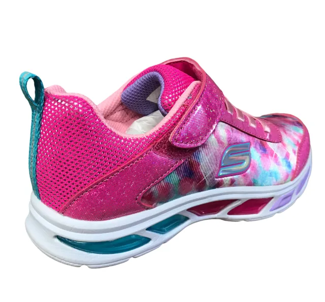 Skechers sneakers da bambina S Lights Litebeams Dance N Glow 10921L NPMT rosa shock