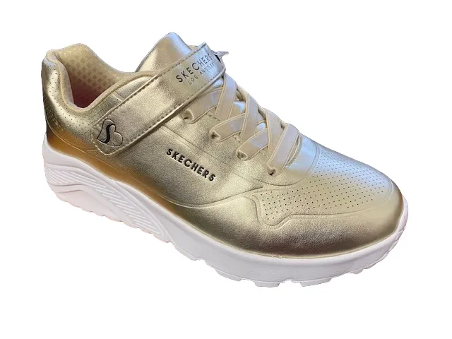 Skechers Sneakers da ragazza Uno Lite Chrome Steps 310453L/GLD oro