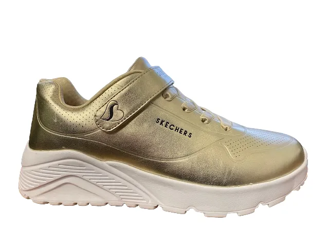 Skechers Sneakers da ragazza Uno Lite Chrome Steps 310453L/GLD oro