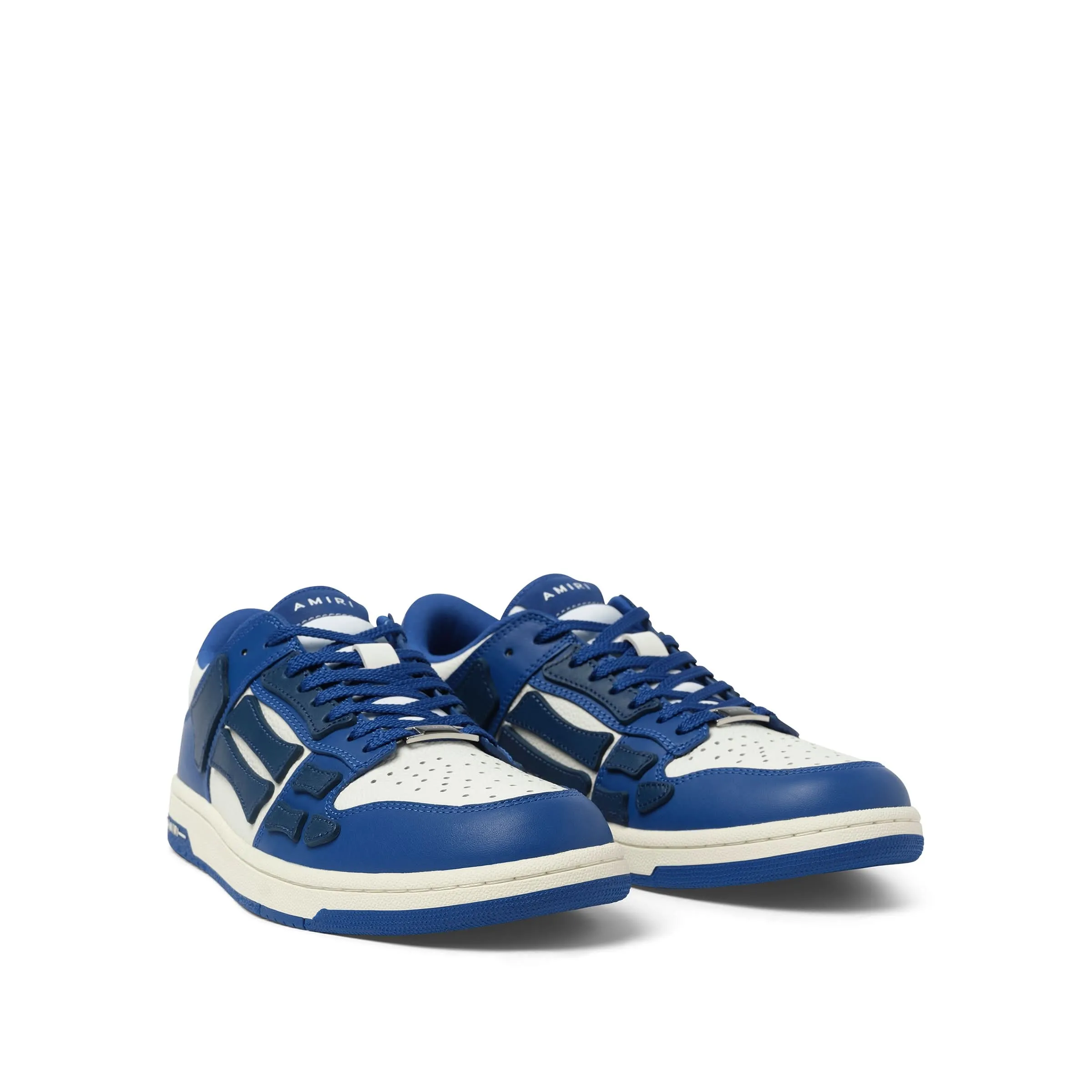 Skeleton Sneaker in Deep Blue/White