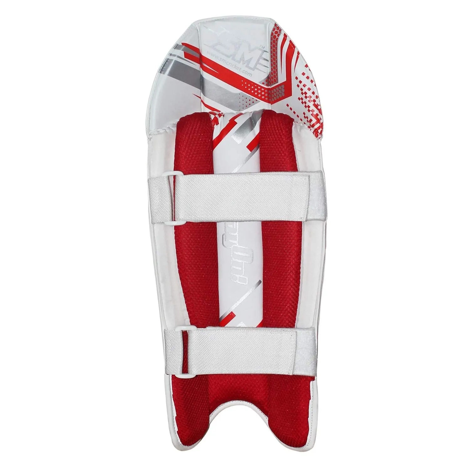 SM Cricket Fielding/Wicket Keeping Pad | Shin Guard | Men's | Ultimate Protection | White | 1 Pair (Boys)