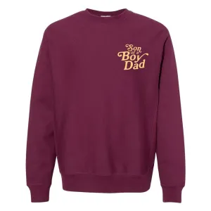 Son Of A Boy Dad Puff Crewneck