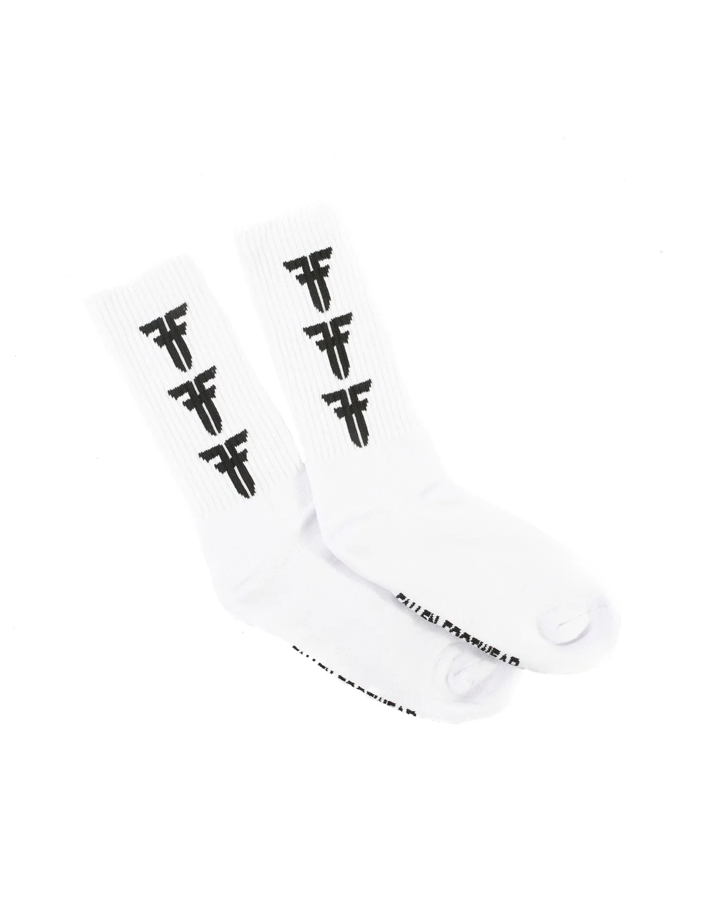 STEP & REPEAT SOCK - WHITE / BLACK