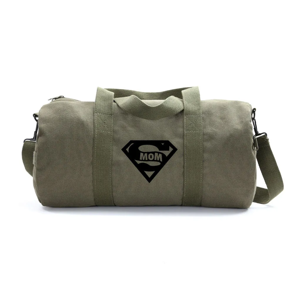 Super Mom Army Sport Heavyweight Canvas Duffel Bag