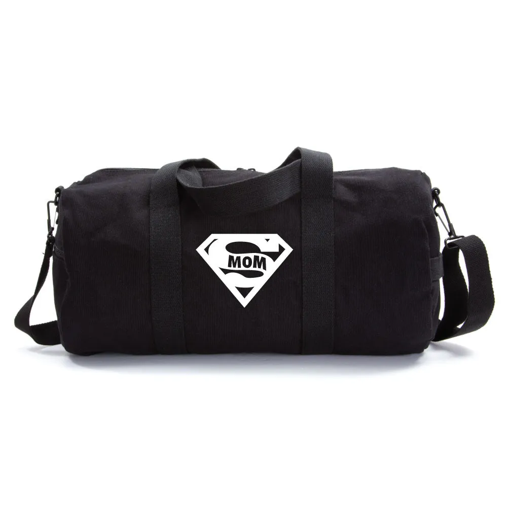 Super Mom Army Sport Heavyweight Canvas Duffel Bag