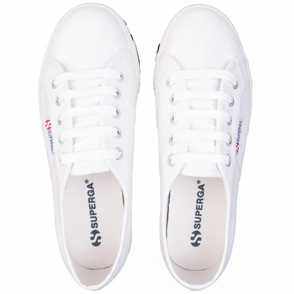 Superga scarpa sneakers con zeppa da donna Cotw Outsole Lettering 2790 S00FJ80-901 bianco