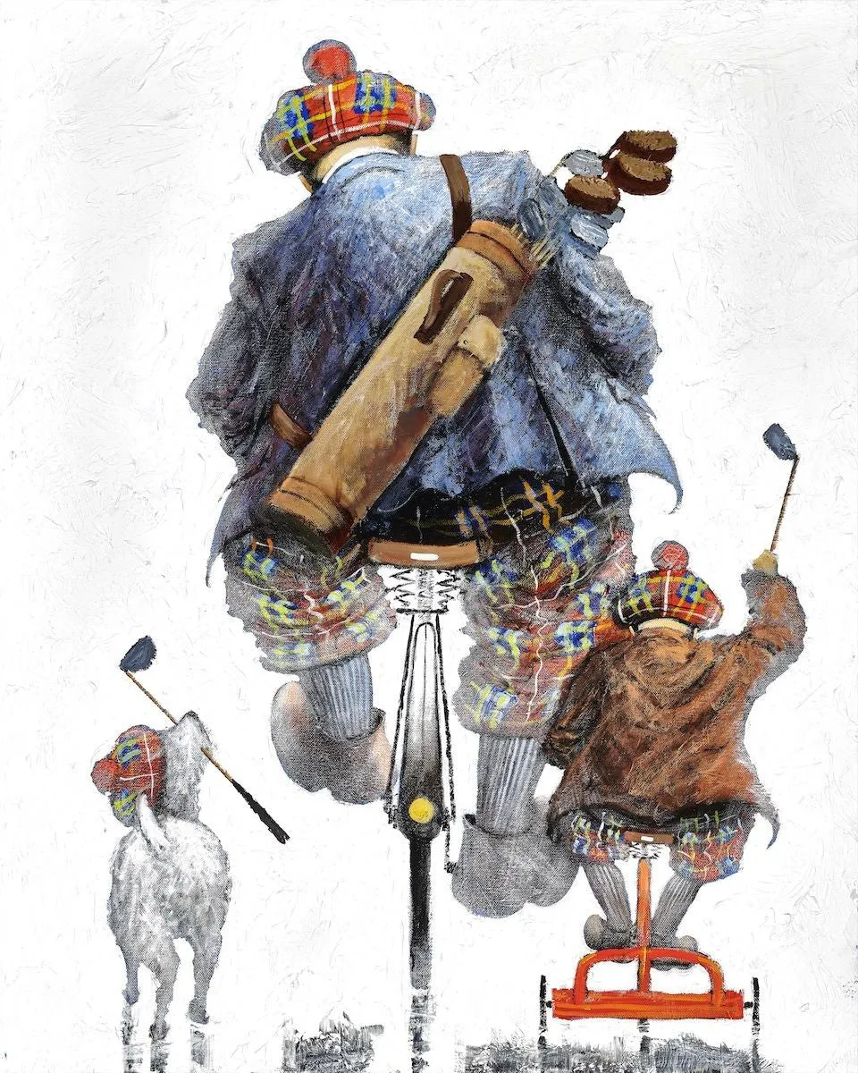 Tee 4 Three Paper Print by Alexander Millar