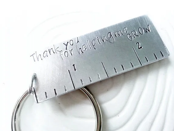 Thank You For Helping Me Grow | Teacher's Gift Keychain