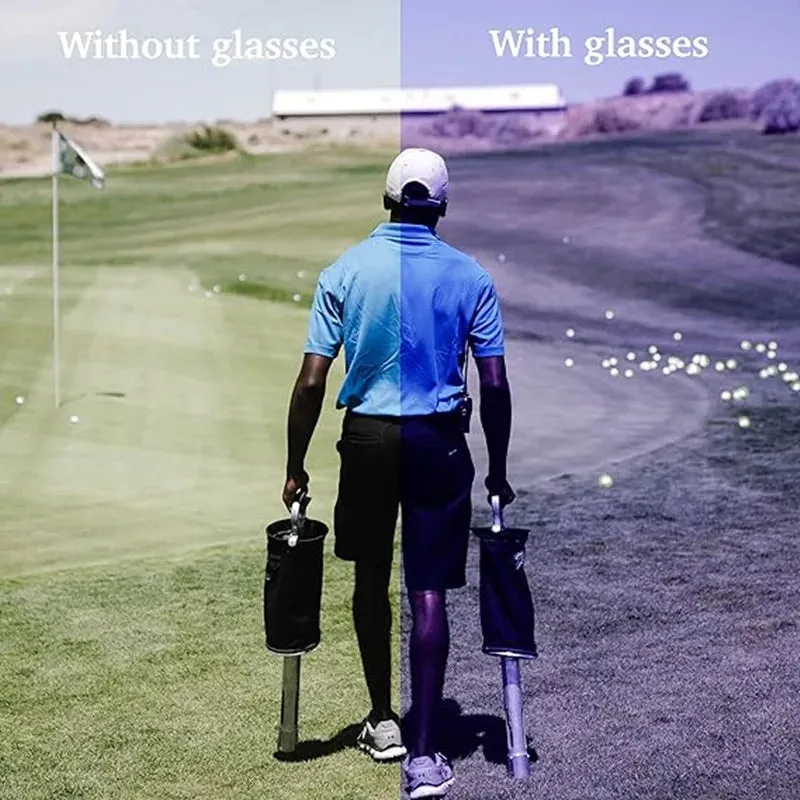 Tired of Losing your Expensive Gold Balls? Your solution is Here; Golf Ball Finder Professional Lense Sunglasses for the Driving Range or while Playing a Round!