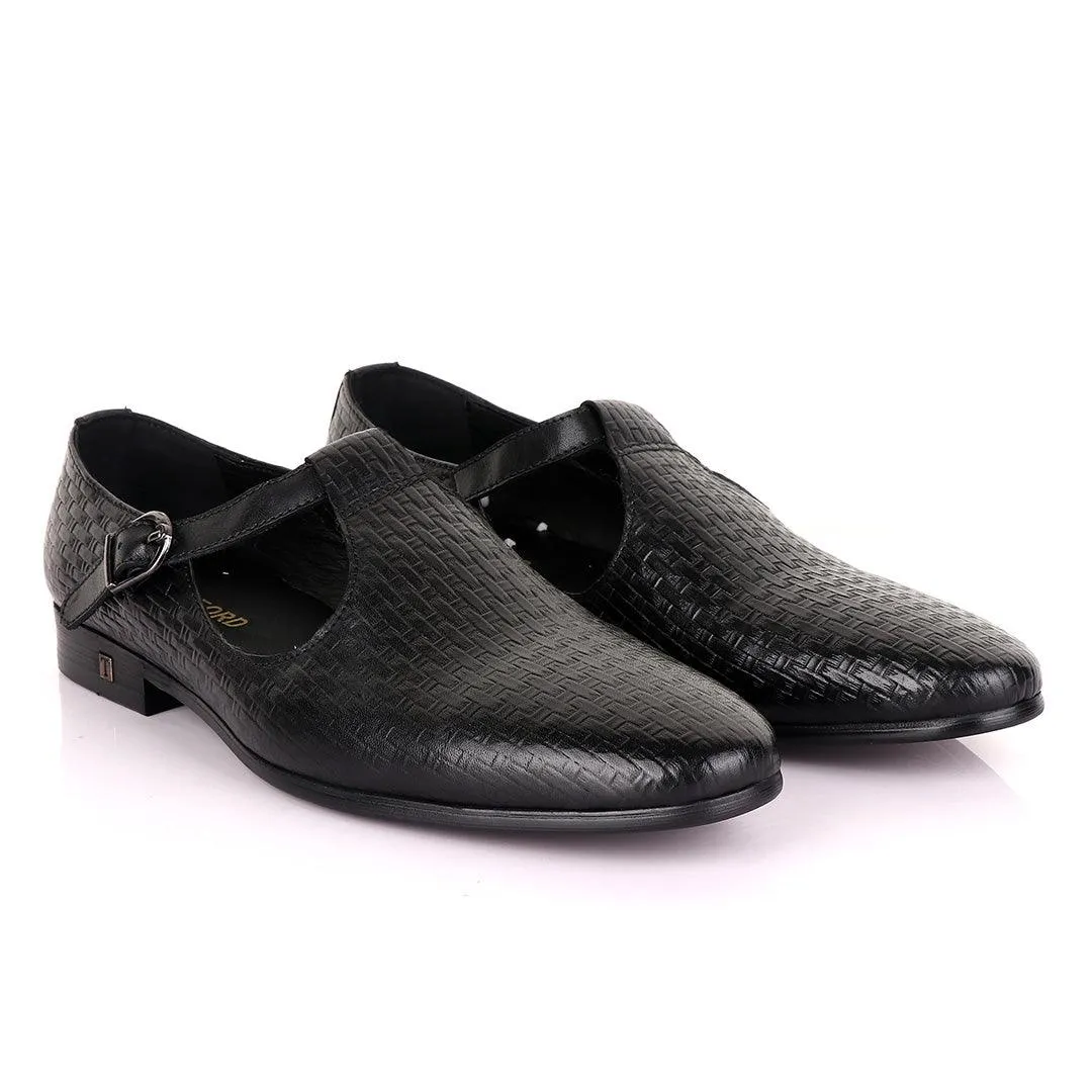 Tomford Exotic Craft Black Cover Leather Shoe