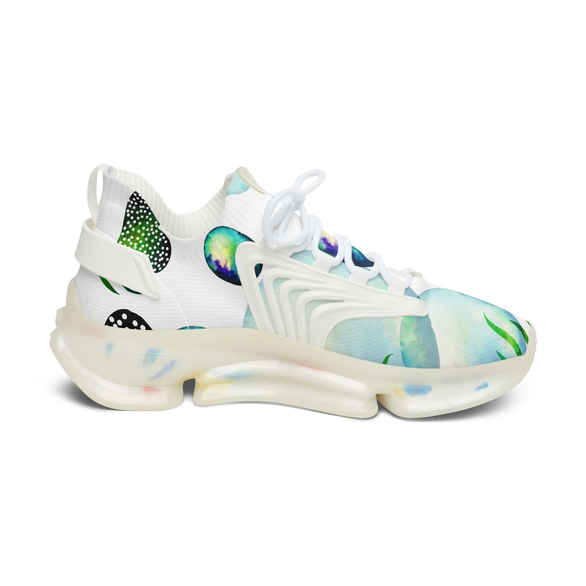 Tropical Plant Women's Mesh Sneakers