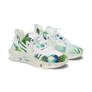 Tropical Plant Women's Mesh Sneakers